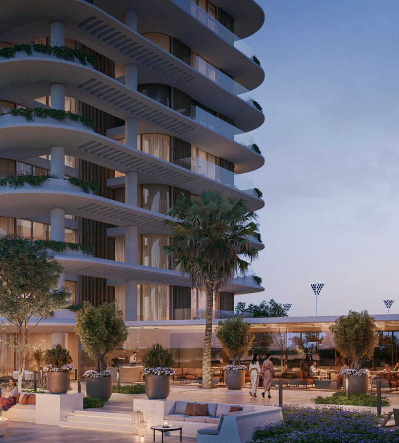 Modern apartment building exterior