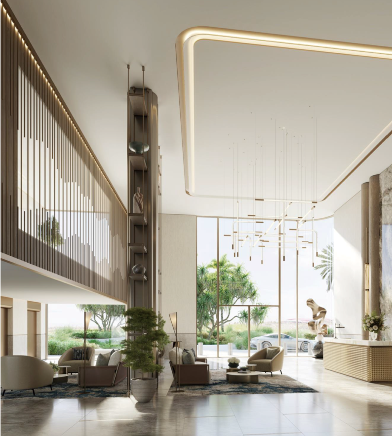 Modern apartment building exterior